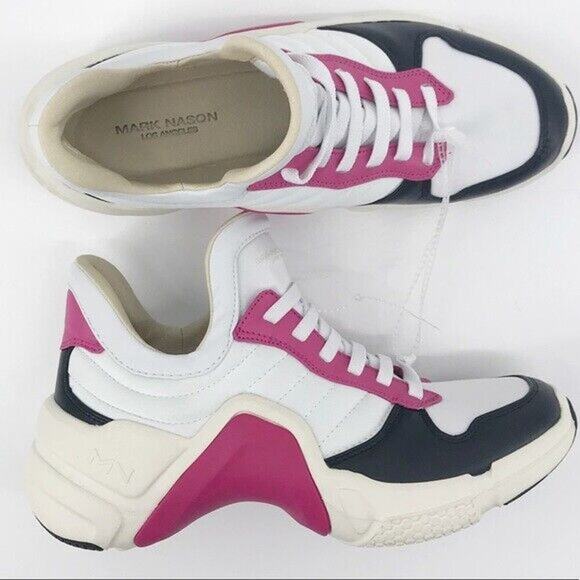 MARK NASON Neo Block Amped Womens Casual Fashion Leather Shoes Size US 10 New - Picture 1 of 5